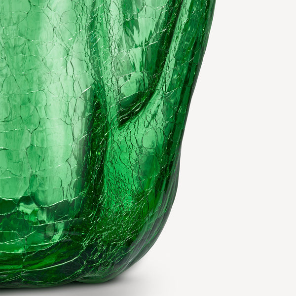Load image into Gallery viewer, Kosta Boda Crackle Green Vase XL