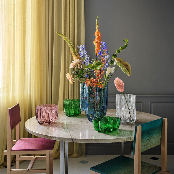 Load image into Gallery viewer, Kosta Boda Crackle Circular Vase Tall