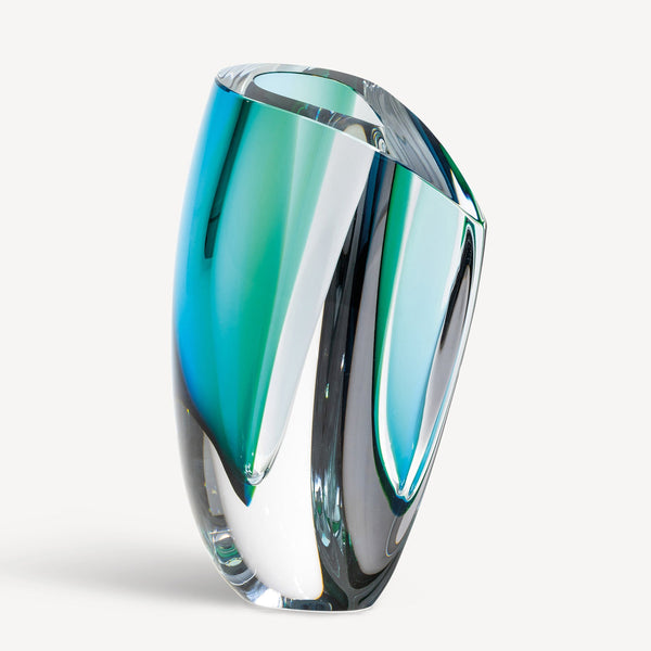 Load image into Gallery viewer, Kosta Boda Mirage Blue/Green Vase XL