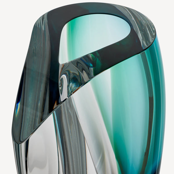 Load image into Gallery viewer, Kosta Boda Mirage Blue/Green Vase XL