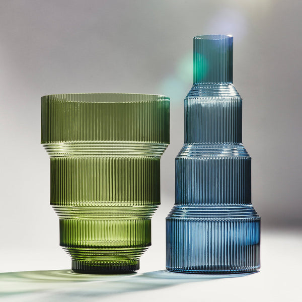 Load image into Gallery viewer, Kosta Boda Pavilion Vase Blue XL