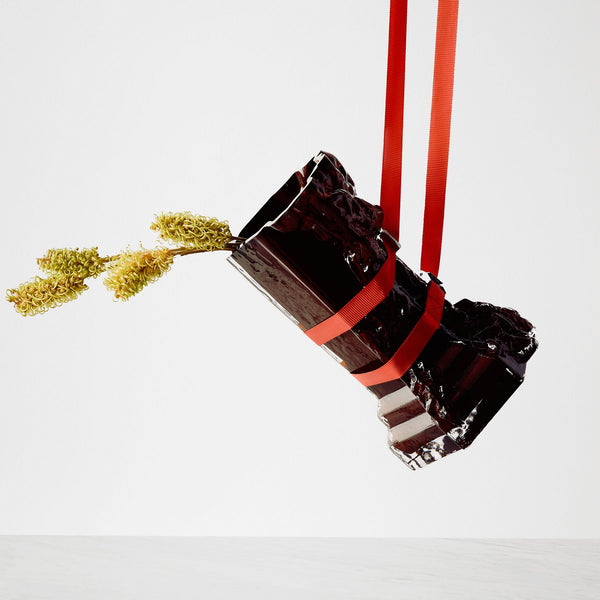 Load image into Gallery viewer, Kosta Boda Rocky Baroque Vase Oxblood