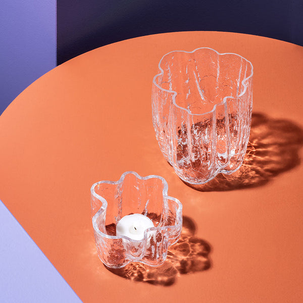 Load image into Gallery viewer, Kosta Boda Crackle Vase Clear Small