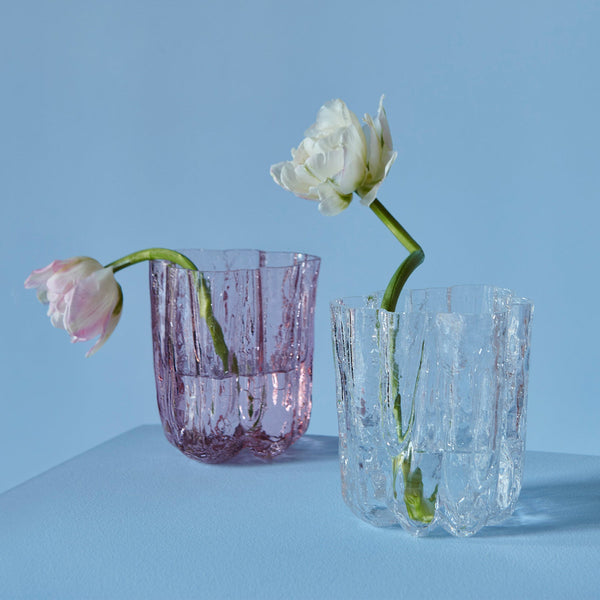 Load image into Gallery viewer, Kosta Boda Crackle Vase Clear Small