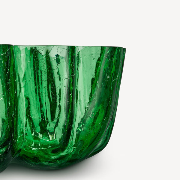 Load image into Gallery viewer, Kosta Boda Crackle Green Bowl