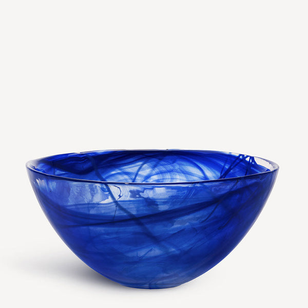 Load image into Gallery viewer, Kosta Boda Contrast Bowl Blue/Blue Large