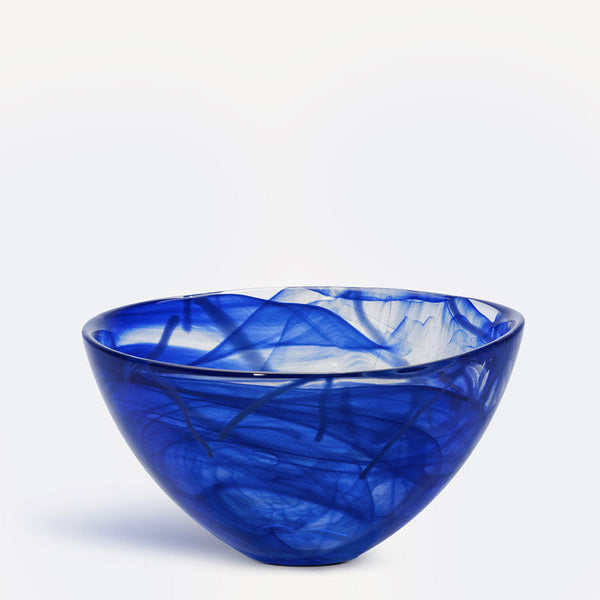 Load image into Gallery viewer, Kosta Boda Contrast Bowl Blue/Blue Medium