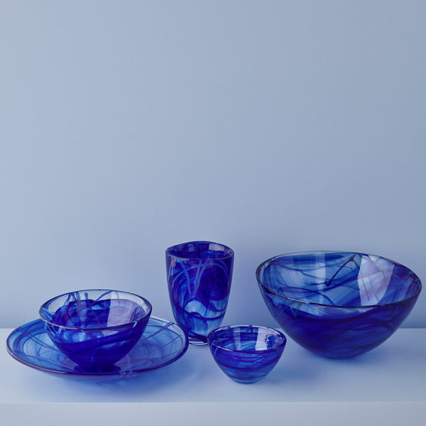 Load image into Gallery viewer, Kosta Boda Contrast Dish Blue/ Blue