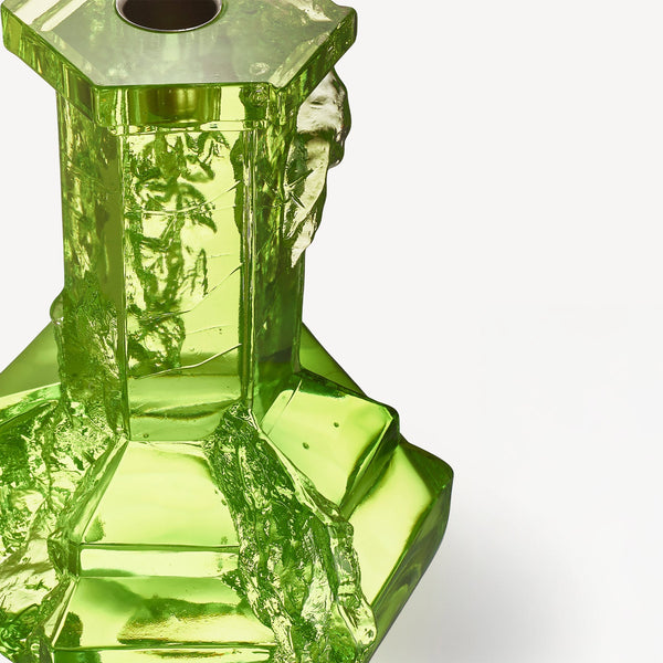 Load image into Gallery viewer, Kosta Boda Rocky Baroque Candlestick Kryptonite Large