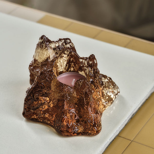 Load image into Gallery viewer, Kosta Boda The Rock Votive Bronze