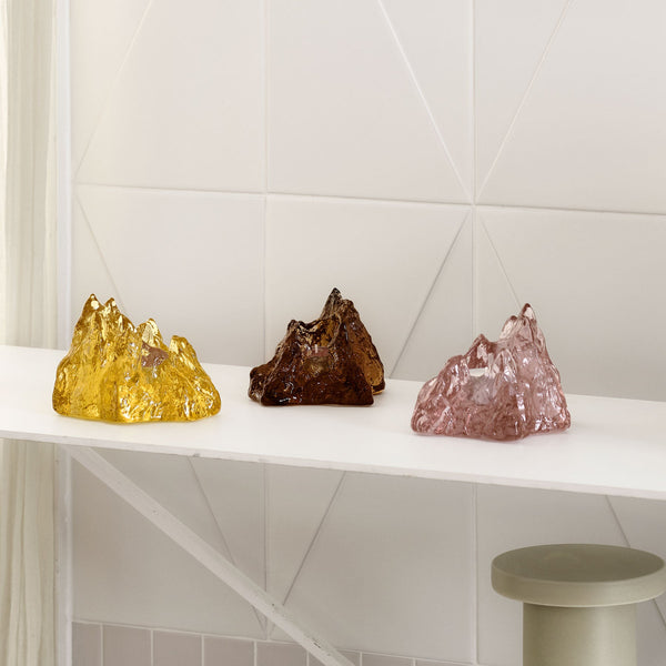 Load image into Gallery viewer, Kosta Boda The Rock Votive Yellow