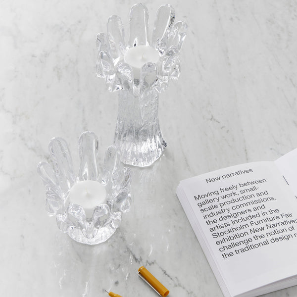 Load image into Gallery viewer, Kosta Boda Sunflower Votive Clear Small