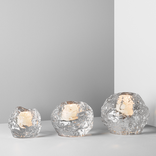 Load image into Gallery viewer, Kosta Boda Snowball Votive Set
