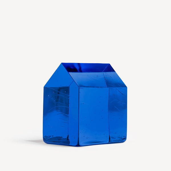 Load image into Gallery viewer, Kosta Boda Kosta House Blue Large - Glass Art Sculpture