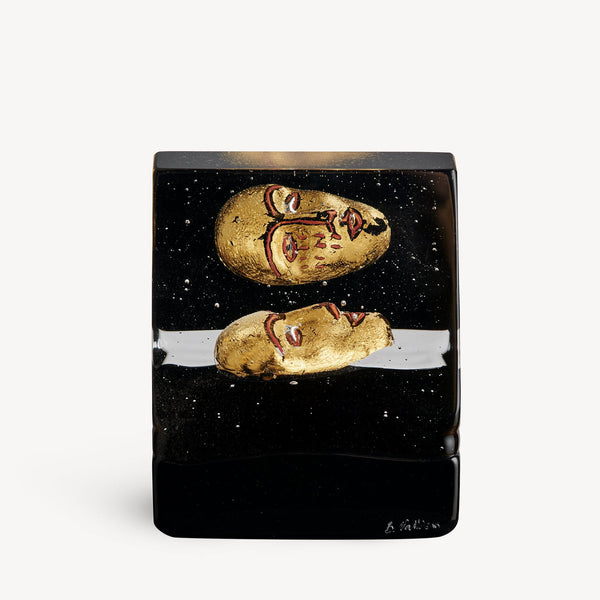 Load image into Gallery viewer, Kosta Boda Black Elements House Of Mystery Gold