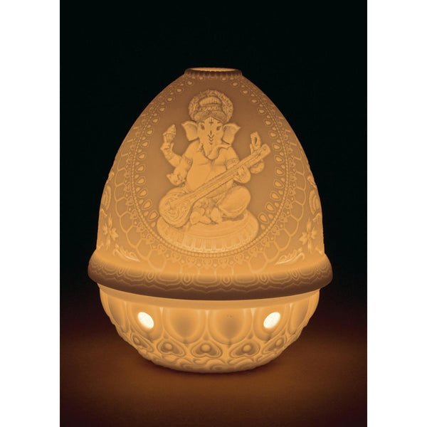 Load image into Gallery viewer, Lladro Veena Ganesha Lithophane - Votive
