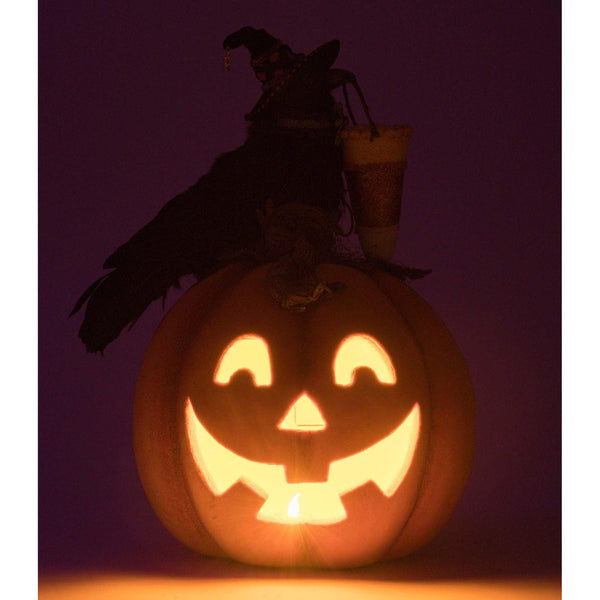 Load image into Gallery viewer, Katherine's Collection Crow with Pumpkin Tabletop