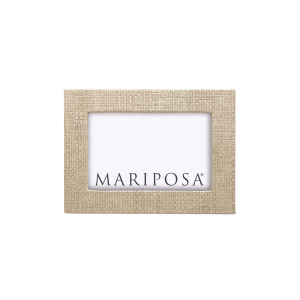 Load image into Gallery viewer, Mariposa Coconut Grove Faux Grasscloth 4x6 Frame