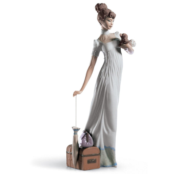 Load image into Gallery viewer, Lladro Traveling Companions Woman Figurine