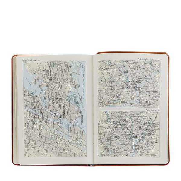 Load image into Gallery viewer, Graphic Image 7" Desk Leather Address Book - Black