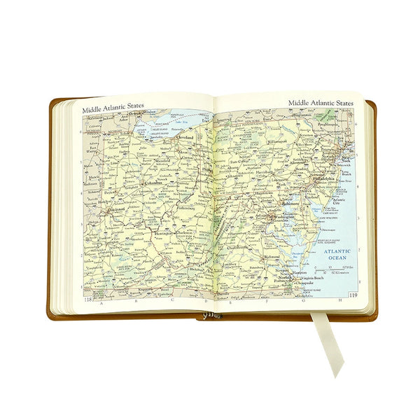 Load image into Gallery viewer, Graphic Image The Traveler's Atlas - Leather Book - Black