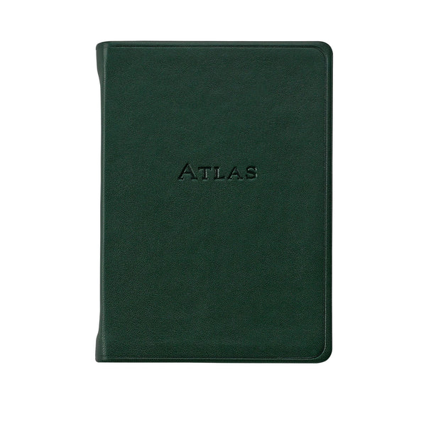 Load image into Gallery viewer, Graphic Image The Traveler's Atlas - Leather Book - Green