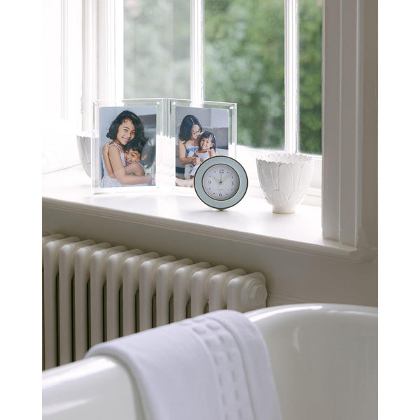 Load image into Gallery viewer, Addison Ross Light Blue & Silver Alarm Clock