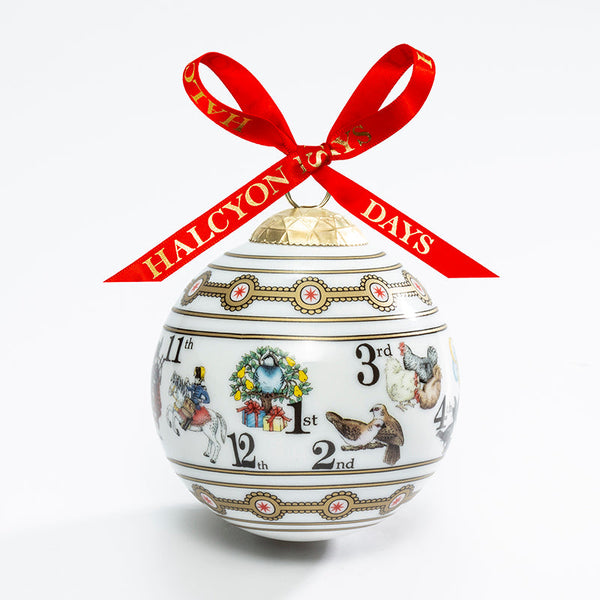 Load image into Gallery viewer, Halcyon Days The Twelve Days of Christmas - Bauble Christmas Ornament