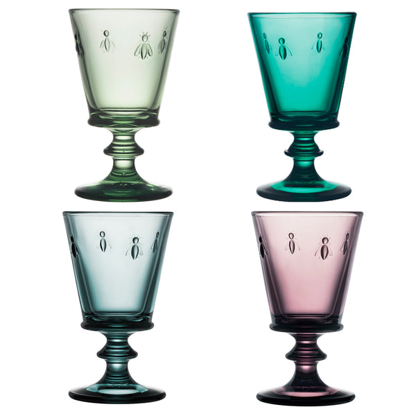 Load image into Gallery viewer, La Rochere Bee Wine Glass - Assorted Colors Set of 4
