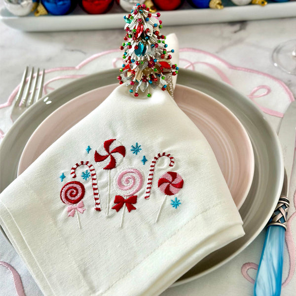 Load image into Gallery viewer, Bodrum Linens Candyland - Linen Napkins - Set of 4