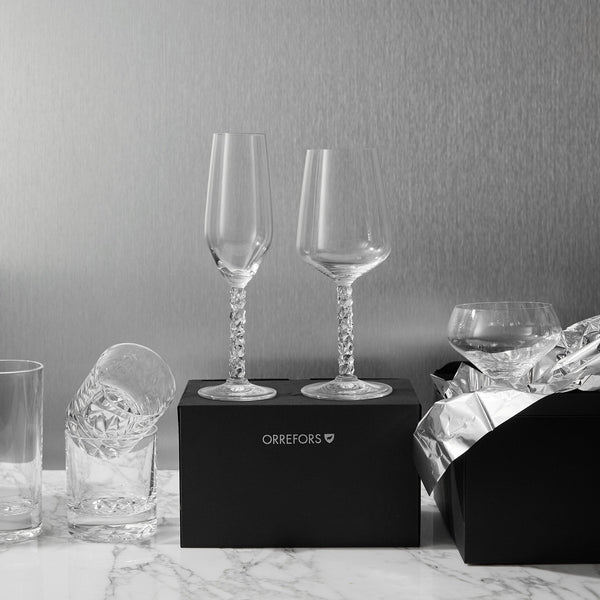 Load image into Gallery viewer, Orrefors Carat Champagne - Set of 2