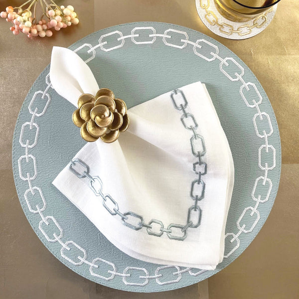Load image into Gallery viewer, Bodrum Linens Chains - Easy Care Placemats - Set of 4