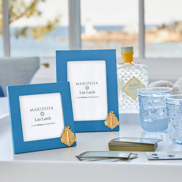 Load image into Gallery viewer, Mariposa Anchor Denim Blue 4x4 Frame