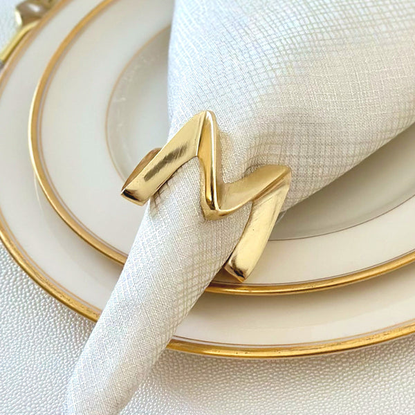 Load image into Gallery viewer, Bodrum Linens Crown - Napkin Rings - Set of 4