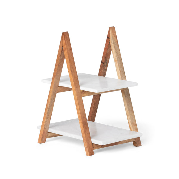 Load image into Gallery viewer, Park Hill Collection A-Frame Marble Cheese Server