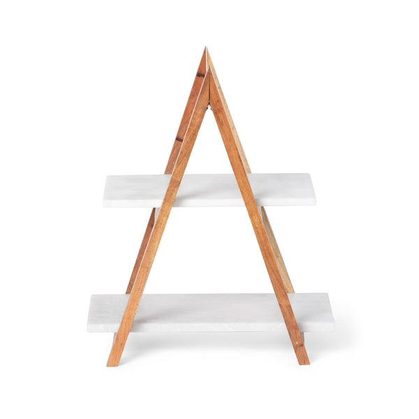 Load image into Gallery viewer, Park Hill Collection A-Frame Marble Cheese Server