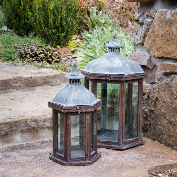 Load image into Gallery viewer, Park Hill Collection Villa Lanterns, Set of 2