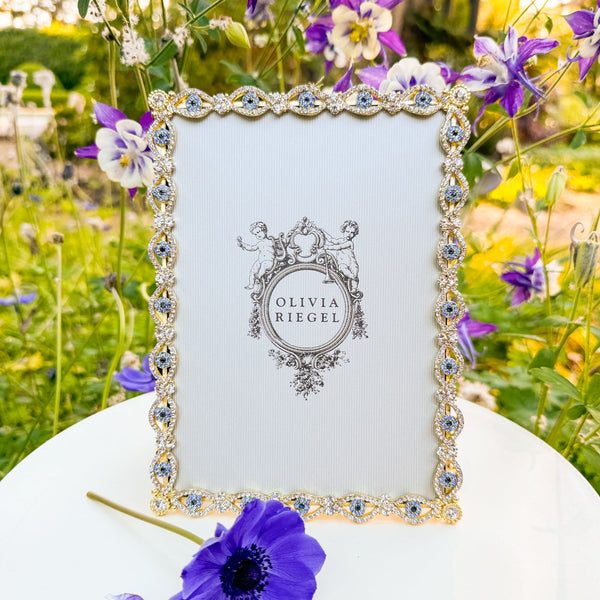 Load image into Gallery viewer, Olivia Riegel Gold Evil Eye 5" x 7" Frame