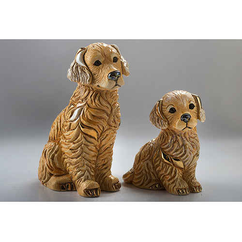 Load image into Gallery viewer, De Rosa Collections Golden Retriever Puppy Figurine