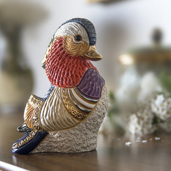 Load image into Gallery viewer, De Rosa Collections Mandarin Duck Figurine