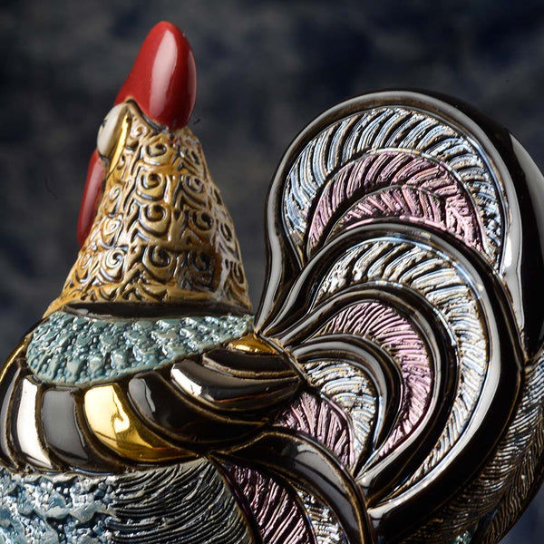 Load image into Gallery viewer, De Rosa Collections Colorful Rooster Figurine