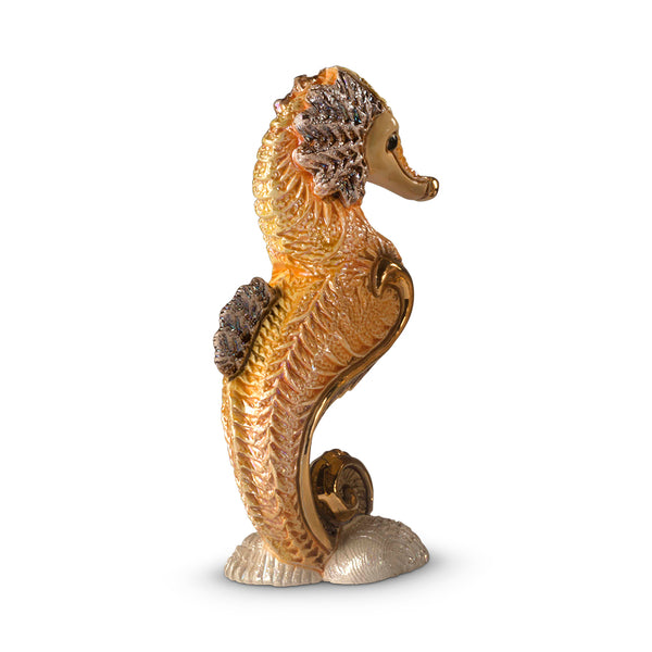 Load image into Gallery viewer, De Rosa Collections Orange Seahorse Figurine