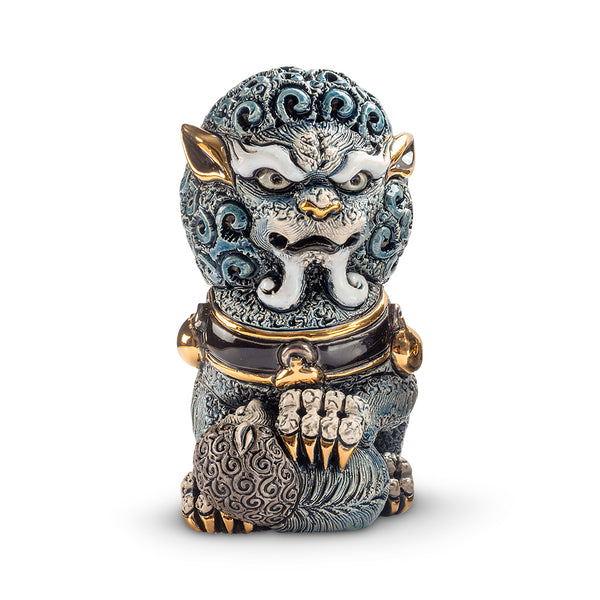 Load image into Gallery viewer, De Rosa Collections Blue Foo Lioness Figurine
