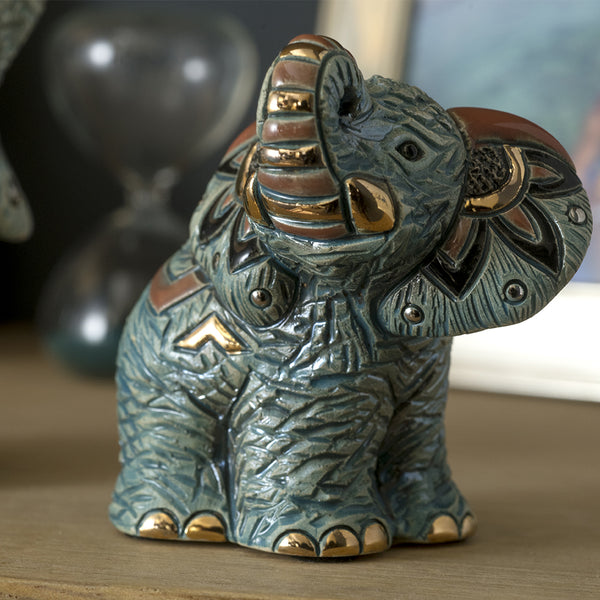 Load image into Gallery viewer, De Rosa Collections Baby Samburu Elephant Figurine