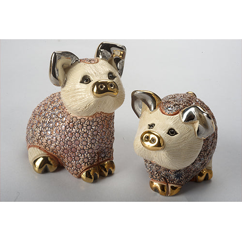 Load image into Gallery viewer, De Rosa Collections Piglet Sitting Pink Figurine