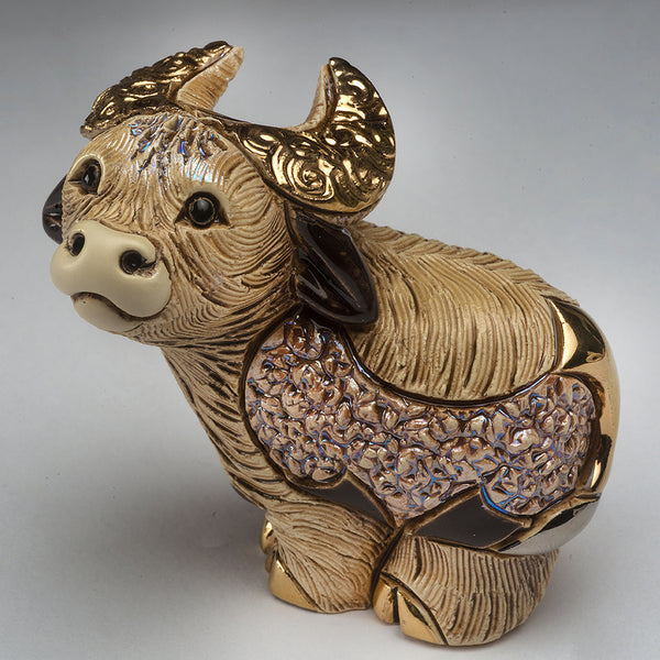 Load image into Gallery viewer, De Rosa Collections Baby Brown Ox Figurine