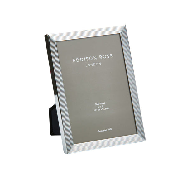 Load image into Gallery viewer, Addison Ross Grooved Silver Plate Photo Frame - 4 x 6 in