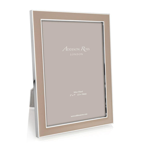 Load image into Gallery viewer, Addison Ross Cappuccino Enamel & Silver Frame - 5 x 7 in