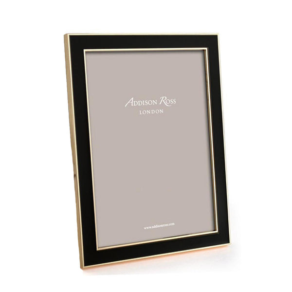 Load image into Gallery viewer, Addison Ross Black Enamel & Gold Frame - 5 x 7 in