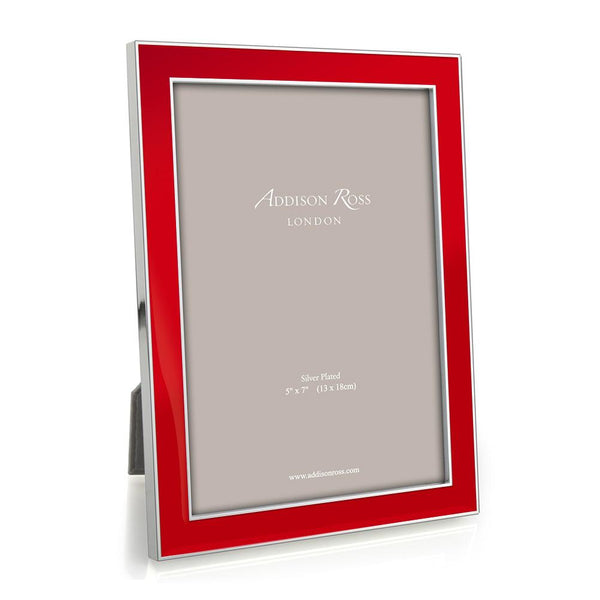 Load image into Gallery viewer, Addison Ross Red Enamel & Silver Frame - 4 x 6 in